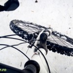 Cu bicicleta pe zapada in Parcul Cancicov (1)