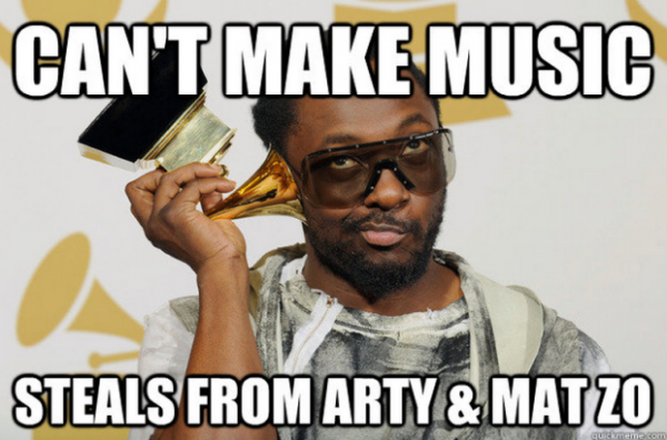 will.i.am stealing from arty and mat zo