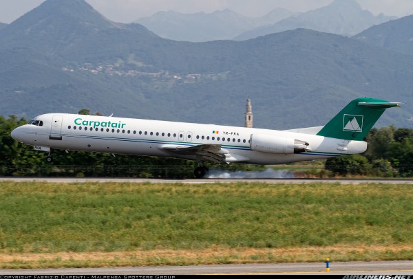 fokker 100 carpatair