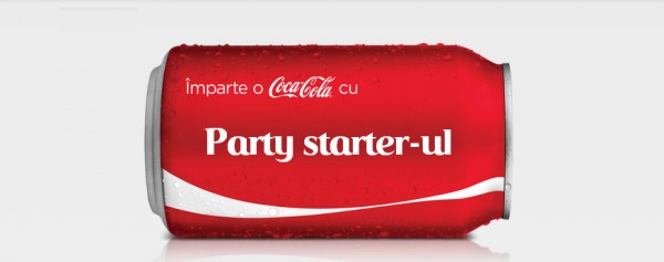 imparte o coca cola cu party starter ul