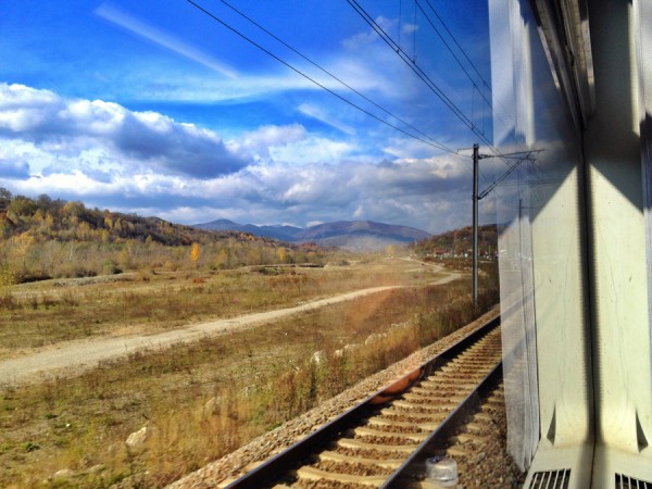 in tren bucuresti brasov drum