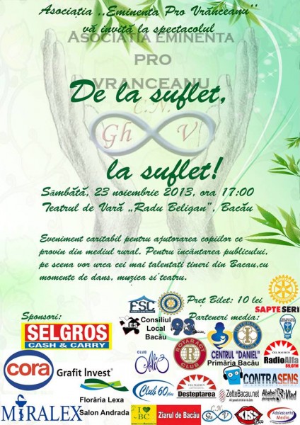 de la suflet la suflet pro eminenta vranceanu bacau