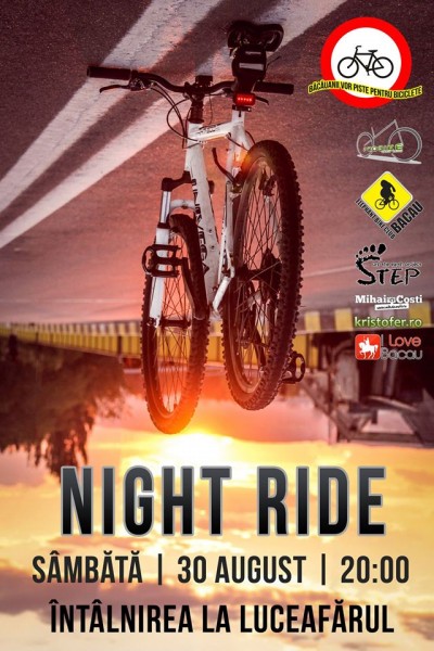 Afis Bacau Night Ride