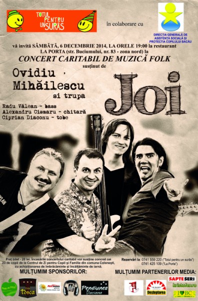 afis concert caritabil folk bacau 2014