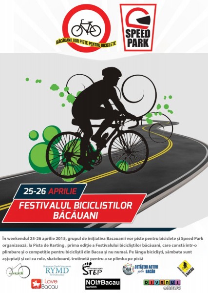 afis Festivalul biciclistilor bacauani