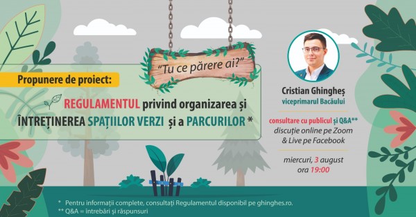 consultare online regulament spatii verzi